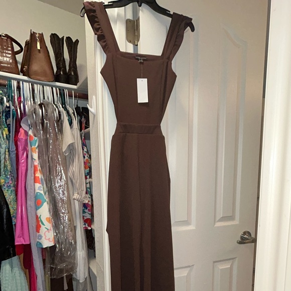 Brown Jumpsuit - Picture 1 of 2